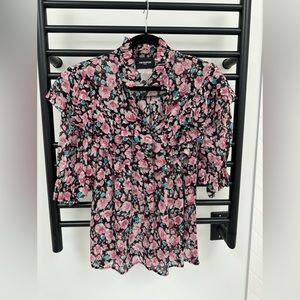 The Kooples floral print blouse size 2